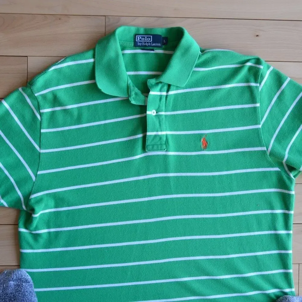 Polo Ralph Lauren Polo Shirt Striped Size L